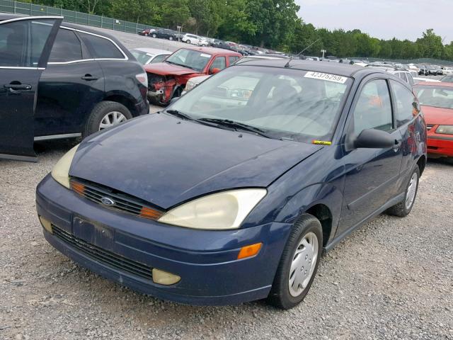 3FAFP31332R191986 - 2002 FORD FOCUS ZX3 BLUE photo 2