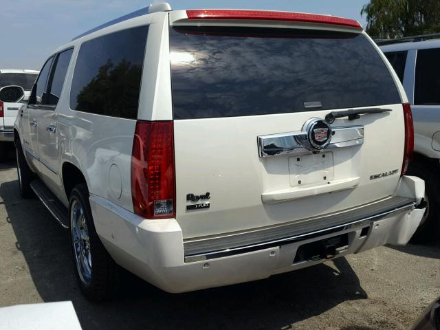 1GYFK26279R224393 - 2009 CADILLAC ESCALADE E WHITE photo 3