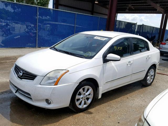 3N1AB6AP7AL707892 - 2010 NISSAN SENTRA 2.0 WHITE photo 2