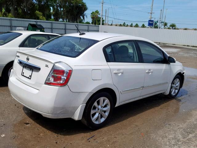 3N1AB6AP7AL707892 - 2010 NISSAN SENTRA 2.0 WHITE photo 4