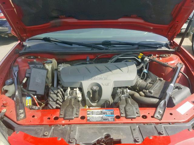 2G2WP552381146927 - 2008 PONTIAC GRAND PRIX RED photo 7