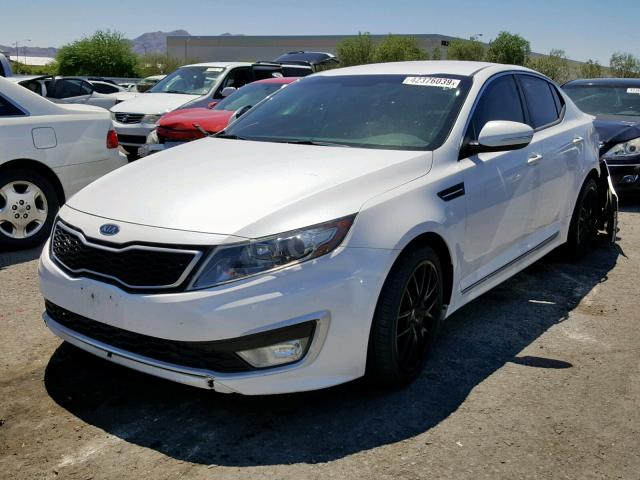 KNAGM4AD0B5003429 - 2011 KIA OPTIMA HYB WHITE photo 2