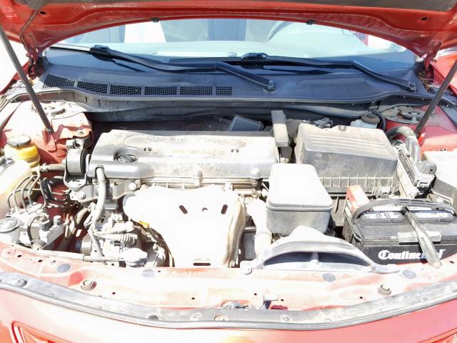 4T1BE46K49U271395 - 2009 TOYOTA CAMRY BASE RED photo 7