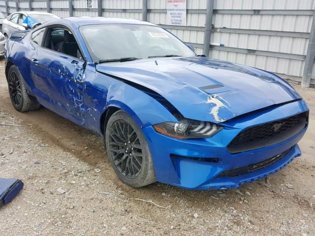 1FA6P8CF6J5144361 - 2018 FORD MUSTANG GT BLUE photo 1