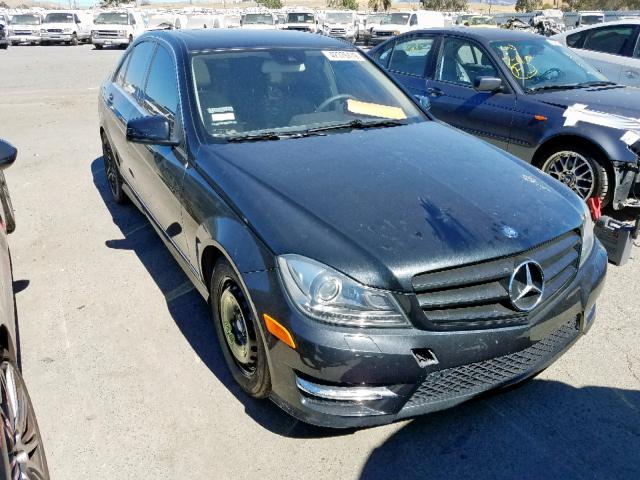 WDDGF4HBXCA614682 - 2012 MERCEDES-BENZ C 250 BLACK photo 1