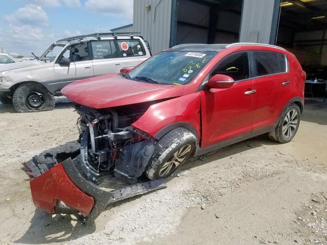 KNDPC3A25C7267878 - 2012 KIA SPORTAGE E RED photo 2