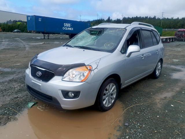 KNAHH8C85C7400737 - 2012 KIA RONDO SILVER photo 2