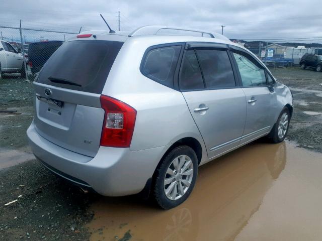 KNAHH8C85C7400737 - 2012 KIA RONDO SILVER photo 4