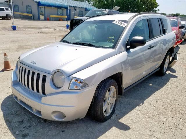 1J8FT47W57D427141 - 2007 JEEP COMPASS SILVER photo 2