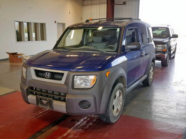 5J6YH28615L003649 - 2005 HONDA ELEMENT EX BLUE photo 2