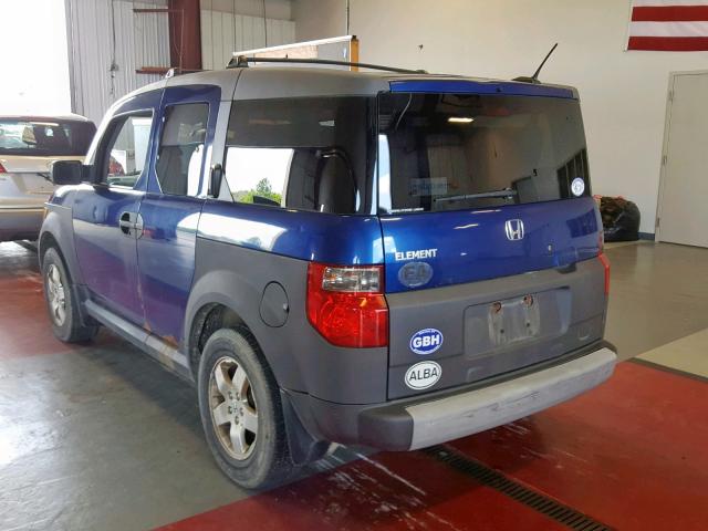 5J6YH28615L003649 - 2005 HONDA ELEMENT EX BLUE photo 3