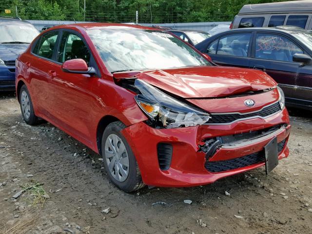 3KPA24AB4JE136663 - 2018 KIA RIO LX RED photo 1