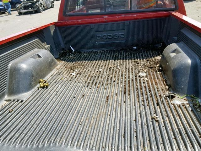 1B7GG23Y7NS534759 - 1992 DODGE DAKOTA RED photo 9