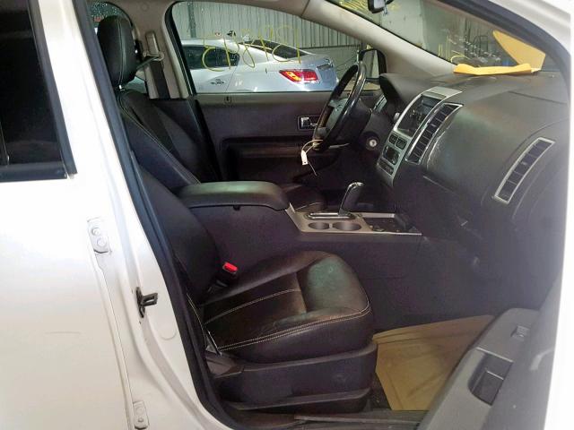 2FMDK48C58BA37892 - 2008 FORD EDGE SEL WHITE photo 5