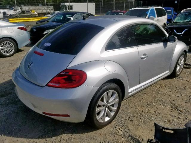 3VWJL7AT4EM658550 - 2014 VOLKSWAGEN BEETLE SILVER photo 4