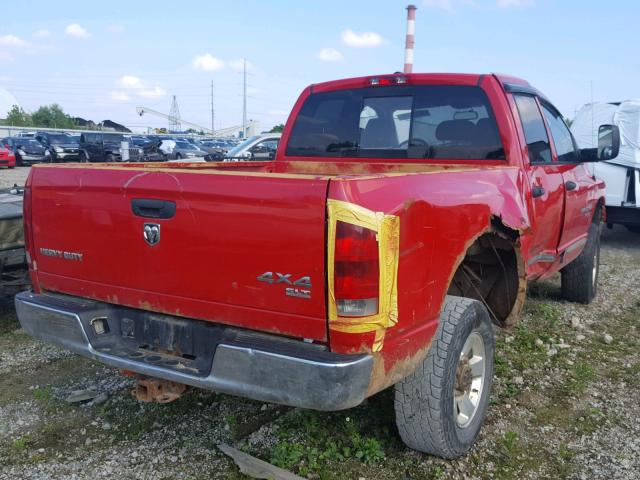 1D7KS28D96J131071 - 2006 DODGE RAM 2500 S წითელი ფოტო 4