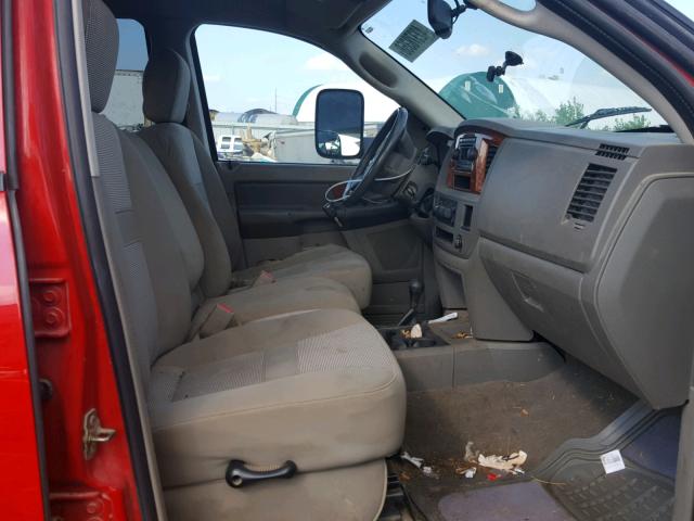 1D7KS28D96J131071 - 2006 DODGE RAM 2500 S წითელი ფოტო 5