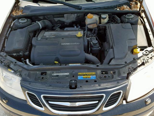 YS3FD59Y671015121 - 2007 SAAB 9-3 2.0T BLACK photo 7