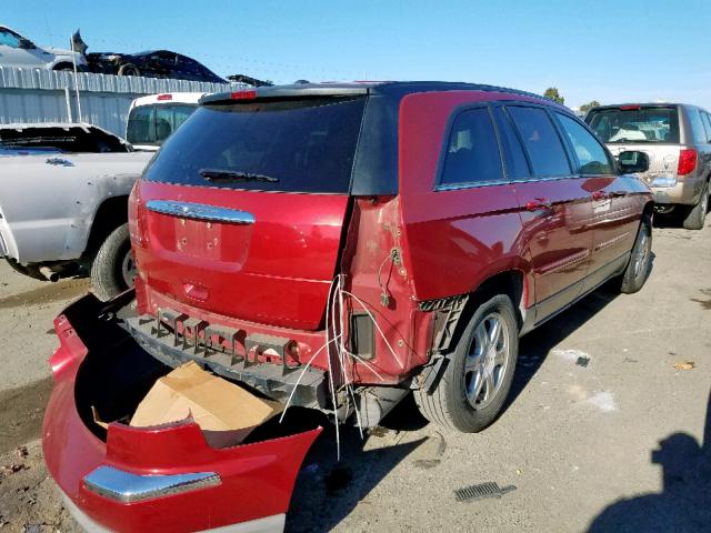 2A4GM68436R763801 - 2006 CHRYSLER PACIFICA T RED photo 4