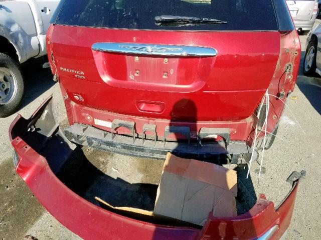 2A4GM68436R763801 - 2006 CHRYSLER PACIFICA T RED photo 9