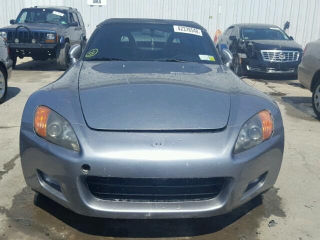 JHMAP1142YT004468 - 2000 HONDA S2000 SILVER photo 9