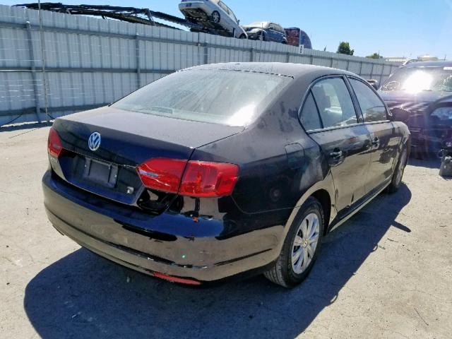 3VW2K7AJXDM450015 - 2013 VOLKSWAGEN JETTA BASE 黑色 照片 4