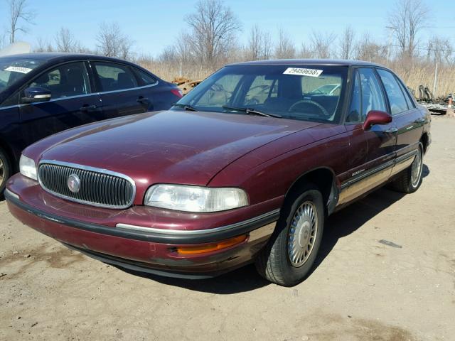 1G4HP52K7VH528309 - 1997 BUICK LESABRE CU MAROON photo 2