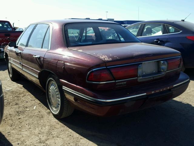 1G4HP52K7VH528309 - 1997 BUICK LESABRE CU MAROON photo 3