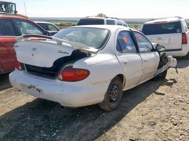 KMHJF25F0XU811145 - 1999 HYUNDAI ELANTRA BA WHITE photo 4