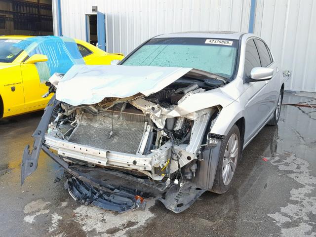 1HGCP2F87CA035619 - 2012 HONDA ACCORD EXL SILVER photo 2