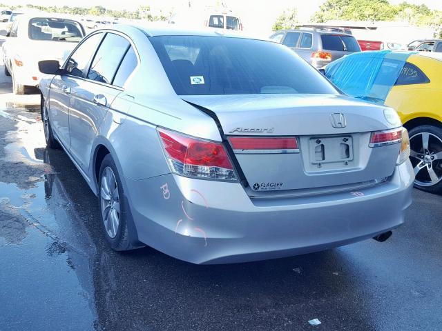 1HGCP2F87CA035619 - 2012 HONDA ACCORD EXL SILVER photo 3