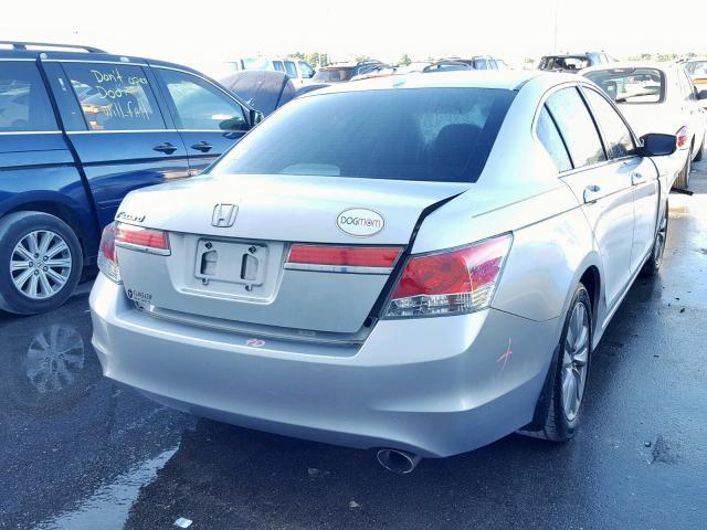 1HGCP2F87CA035619 - 2012 HONDA ACCORD EXL SILVER photo 4