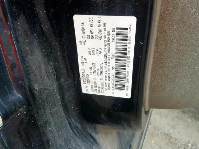 3D7KS28A77G832703 - 2007 DODGE RAM 2500 S BLACK photo 10