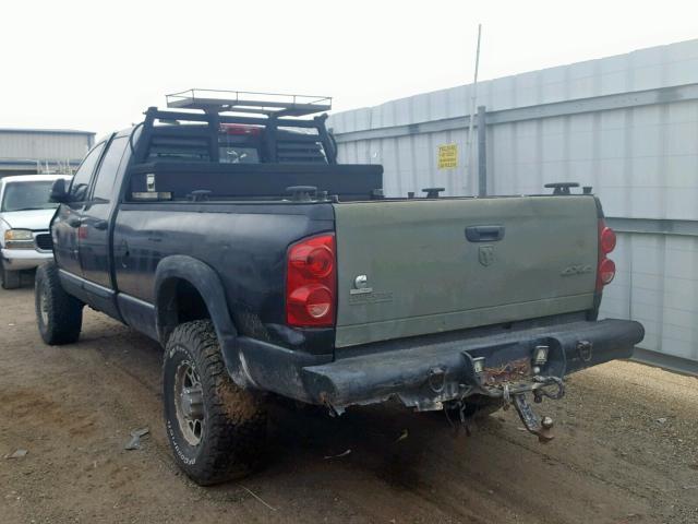 3D7KS28A77G832703 - 2007 DODGE RAM 2500 S Սև լուսանկար 3