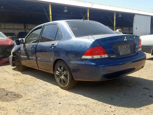 JA3AJ26E56U063787 - 2006 MITSUBISHI LANCER ES BLUE photo 3