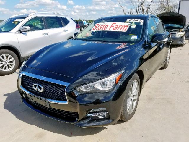 JN1BV7AR8FM422909 - 2015 INFINITI Q50 BASE BLACK photo 2