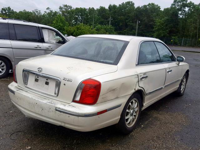 KMHFU45E44A321724 - 2004 HYUNDAI XG 350 WHITE photo 4