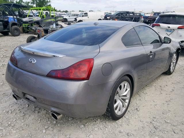 JNKCV64E98M114332 - 2008 INFINITI G37 BASE SILVER photo 4