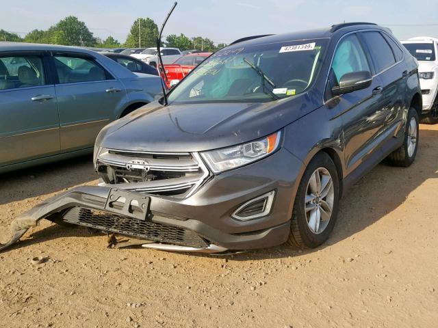 2FMPK3J92JBB84392 - 2018 FORD EDGE SEL BLACK photo 2