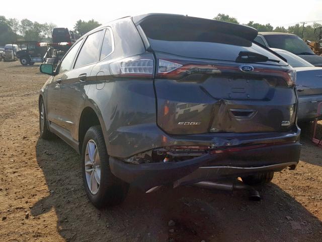 2FMPK3J92JBB84392 - 2018 FORD EDGE SEL BLACK photo 3