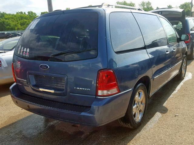 2FMDA58226BA48281 - 2006 FORD FREESTAR L BLUE photo 4