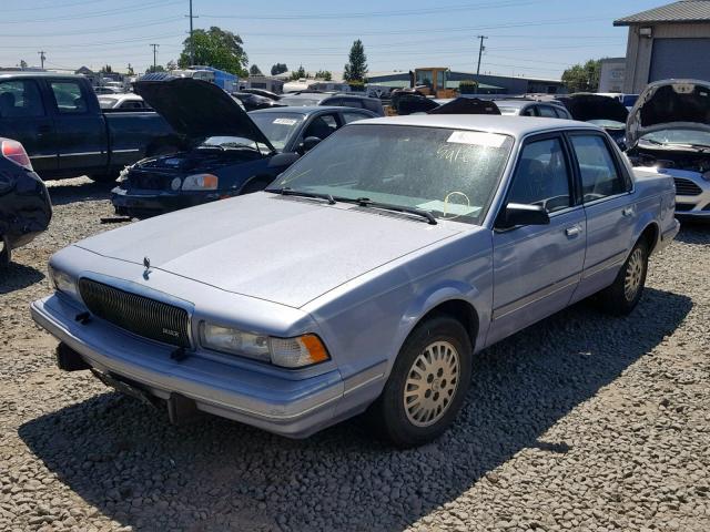 1G4AG55M6S6506033 - 1995 BUICK CENTURY SP BLUE photo 2