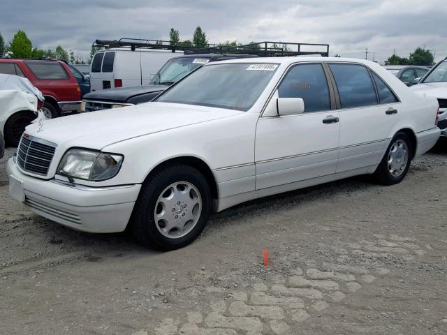 WDBGA51E3SA234888 - 1995 MERCEDES-BENZ S 500 WHITE photo 2