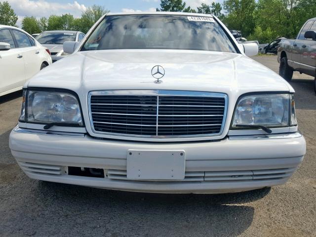 WDBGA51E3SA234888 - 1995 MERCEDES-BENZ S 500 WHITE photo 9