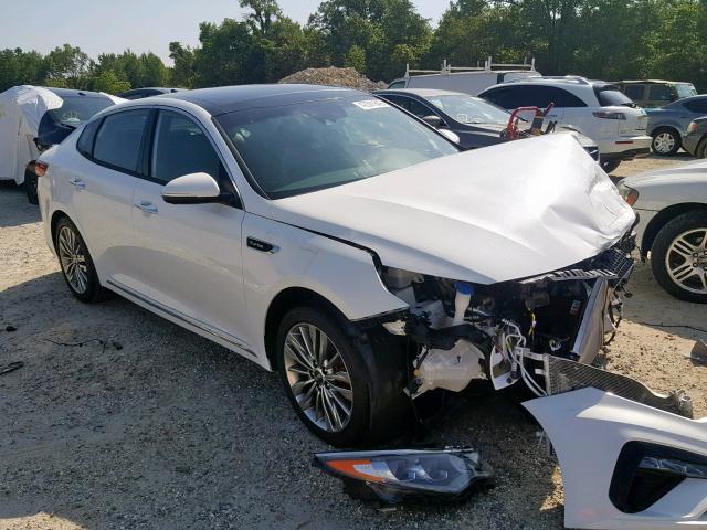 5XXGV4L24KG316460 - 2019 KIA OPTIMA SXL WHITE photo 1