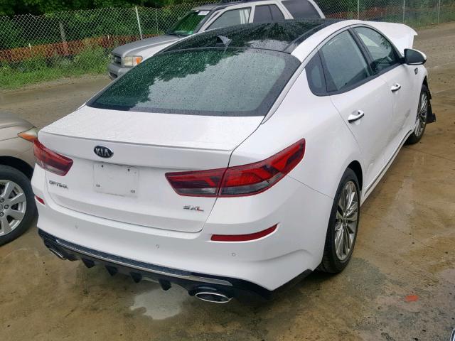 5XXGV4L24KG316460 - 2019 KIA OPTIMA SXL WHITE photo 4