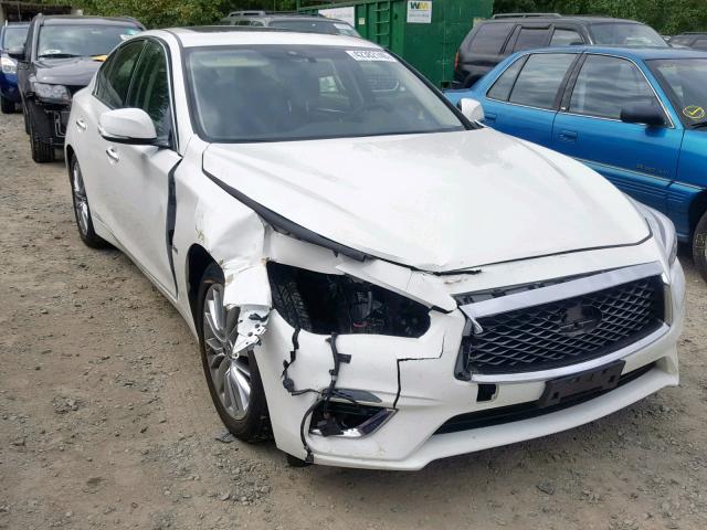 JN1EV7AP7JM360584 - 2018 INFINITI Q50 LUXE WHITE photo 1