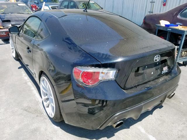 JF1ZNAA18D1701140 - 2013 TOYOTA SCION FR-S BLACK photo 3