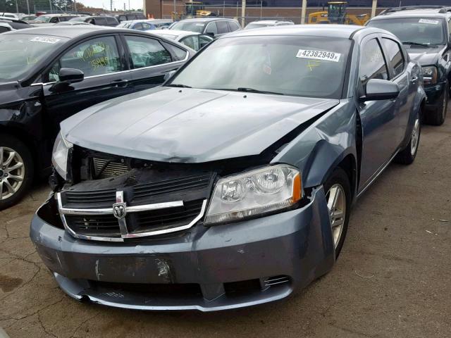 1B3CC1FB9AN216227 - 2010 DODGE AVENGER EX GRAY photo 2