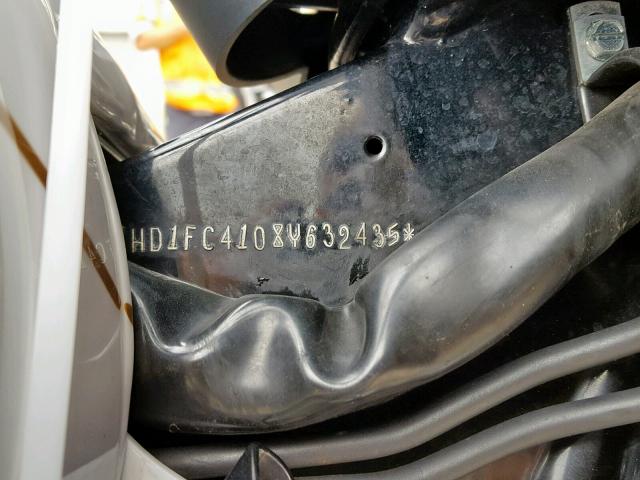 1HD1FC4108Y632435 - 2008 HARLEY-DAVIDSON FLHTCUI WHITE photo 10